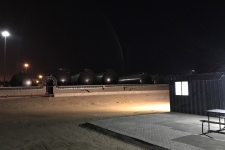 Creosote tankfarm at night