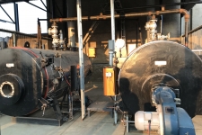 Steam boilers for creosote plant