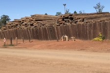 Untreated Timber at customer facility